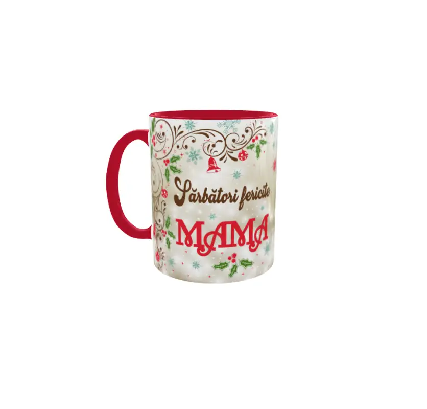 Sarbatori fericite mama, cana ceramica, 330ml, model cgs1717v